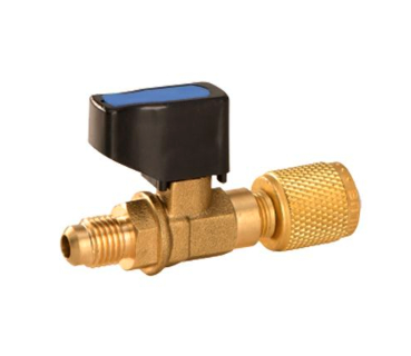 Переходной адаптер с вентилем Value CV-07 (M1/4"SAE х F1/4"SAE)