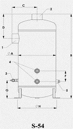 Отделитель масла циклонного типа S-5414-CE