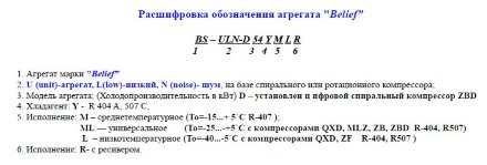 Агреат BS-ULN 42Y LRI (R-404а/R-507, LBP) Belief