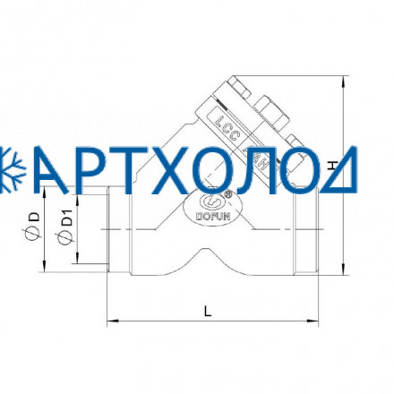 Сетчатый фильтр FVD-HS DN100 63 бар, прямоточный  Dofun